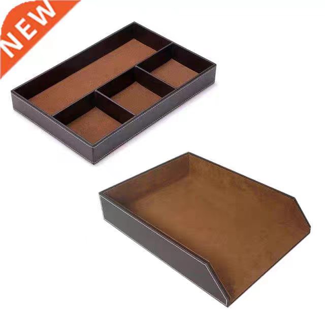 Letter Tray Desk - 2026 PU Leather Collection Letter Tray,Document