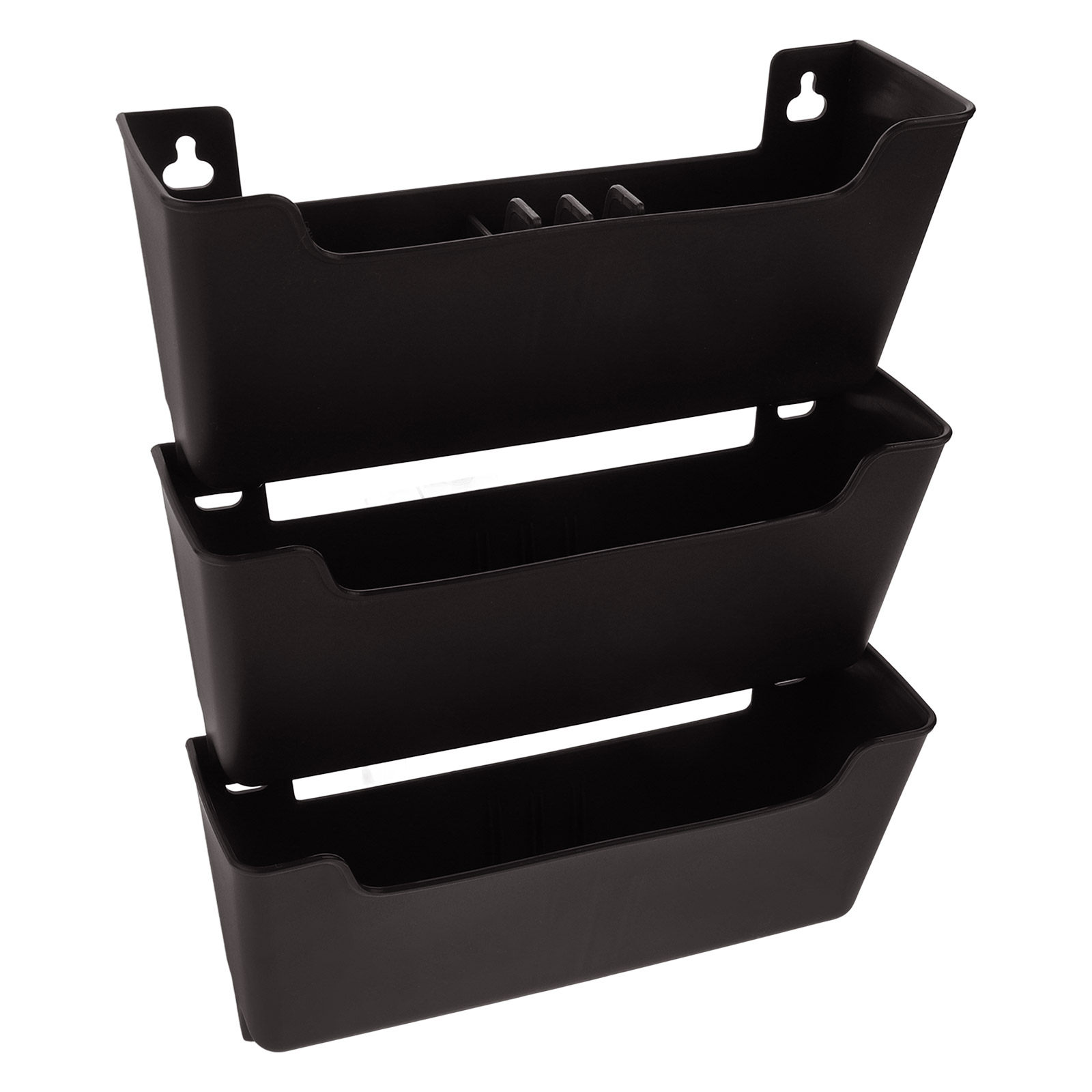 Home Office Wallpaper - 1Set Wall File Organizer Adhesive Plastic