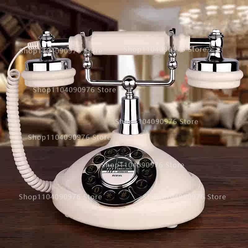 Home Office Phone Number - European retro telephone home office fixed-line