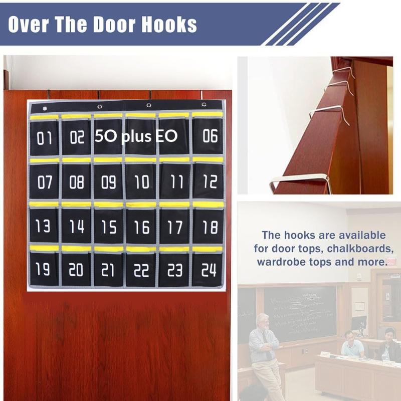 Home Office Phone Number - Mounted Numbered Storage Hanging Bag Multi