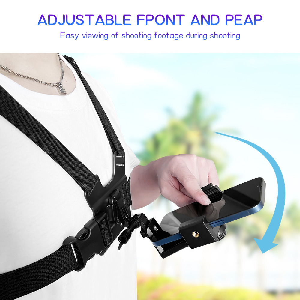 Home Office Desk - Chest Mount Phone Strap Holder Adjustable