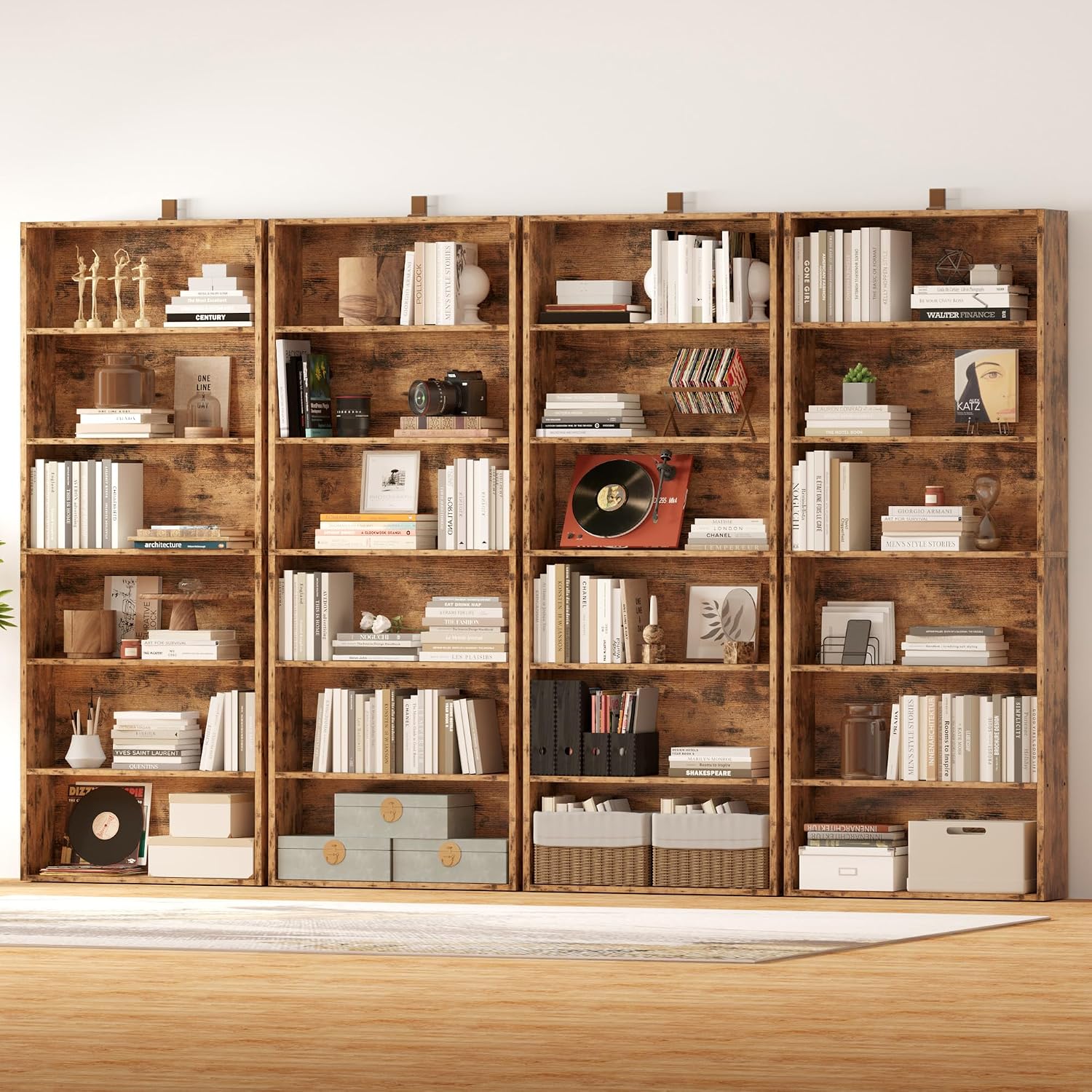 Tall Bookshelves Set Of 2, Ope - Home Office Industrial Style recension och pris