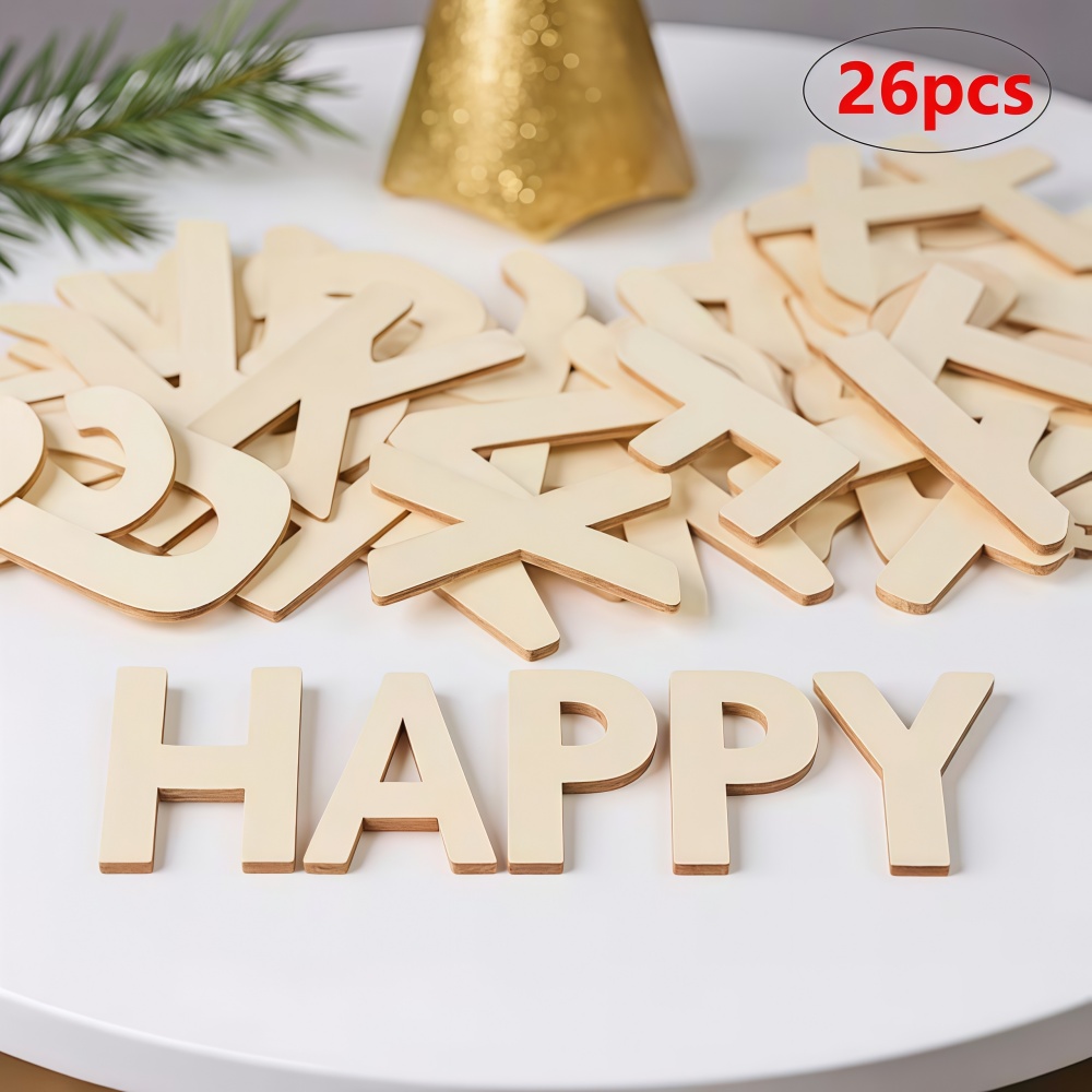 26pcs Designable Wood Letters  - Letter Tray Desk recension och pris