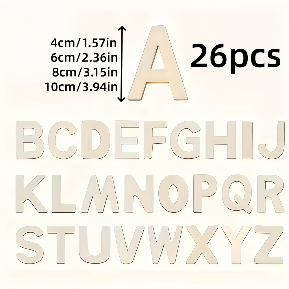 26pcs Designable Wood Letters  - Letter Tray Desk recension och pris