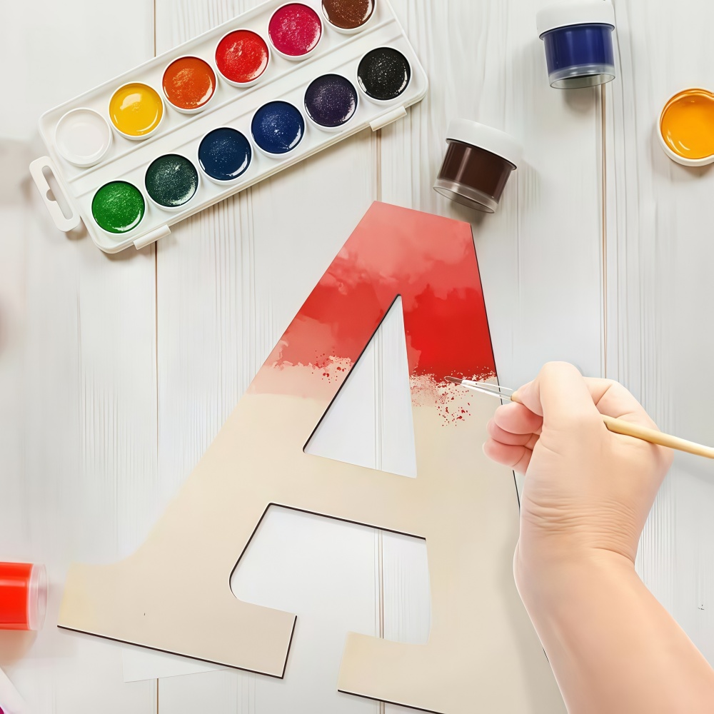 26pcs Designable Wood Letters  - Letter Tray Desk recension och pris