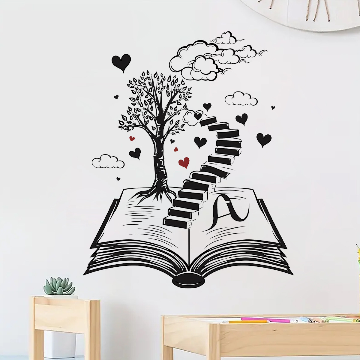 Wall Stickers for Living Room  - Home Office Wallpaper recension och pris