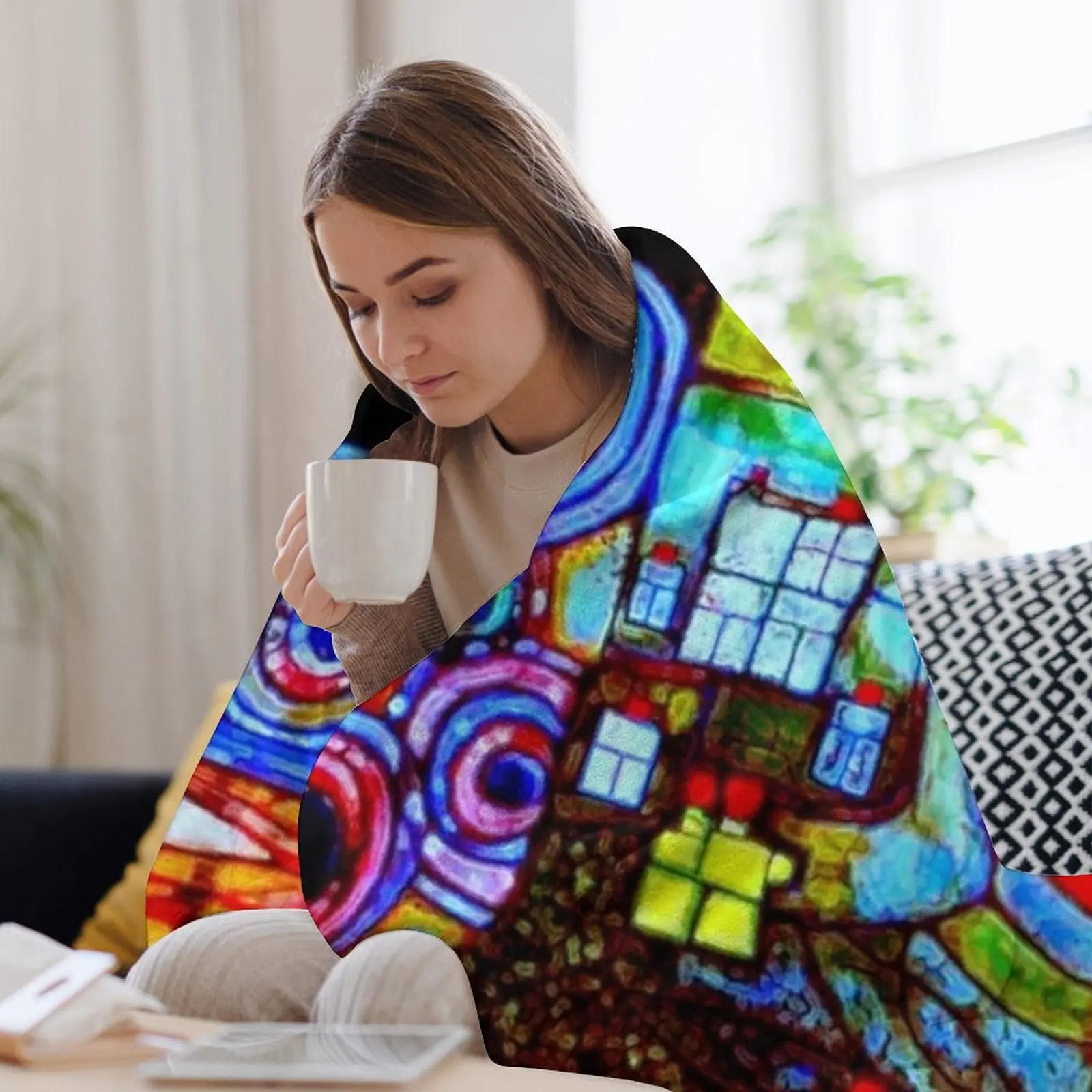 Qatar 813 neon Throw Blanket W - Home Office Qatar recension och pris