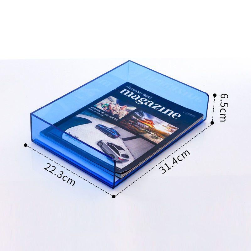 Acrylic File Paper Organizer L - Letter Tray Desk recension och pris