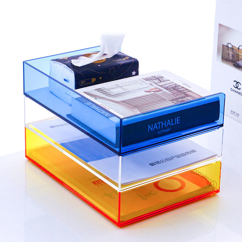 Acrylic File Paper Organizer L - Letter Tray Desk recension och pris