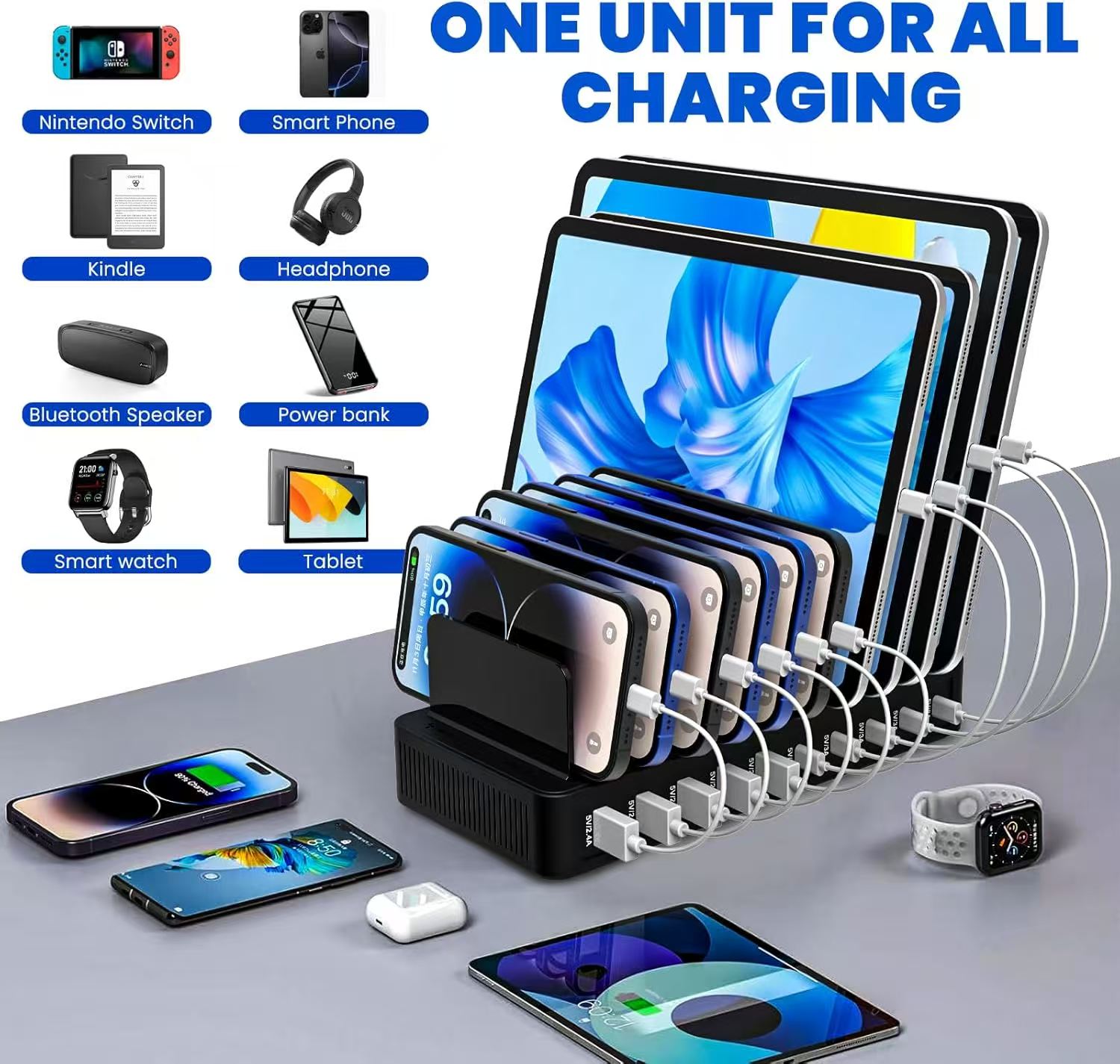 100W Power Hub Charger Stand:  - Home Office Vivo recension och pris