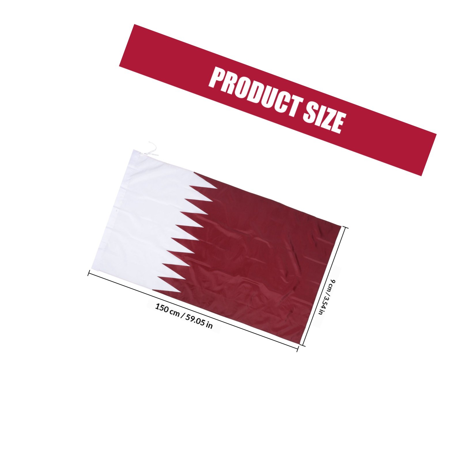 Qatar Hanging Nation Flag Poly - Home Office Qatar recension och pris