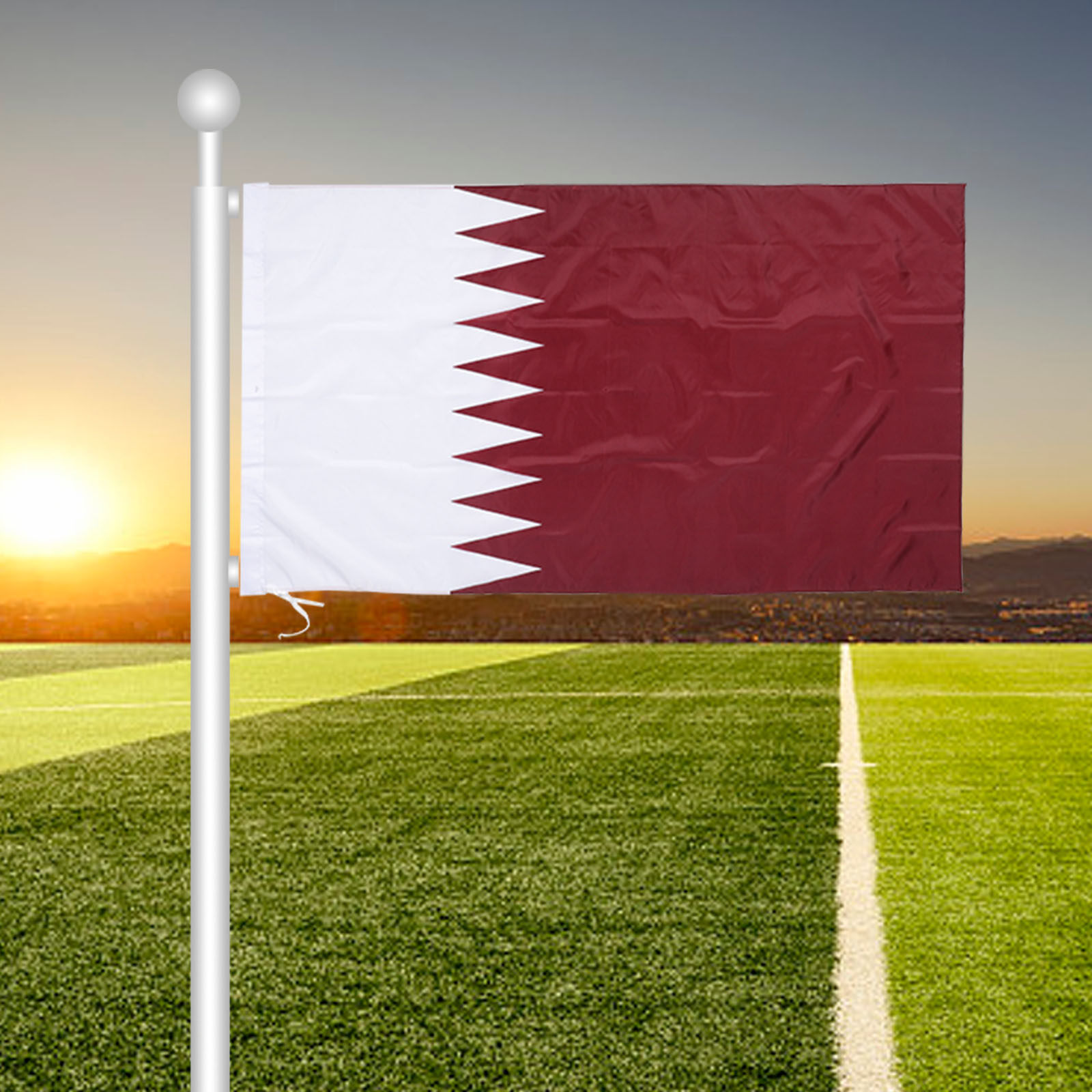 Qatar Hanging Nation Flag Poly - Home Office Qatar recension och pris