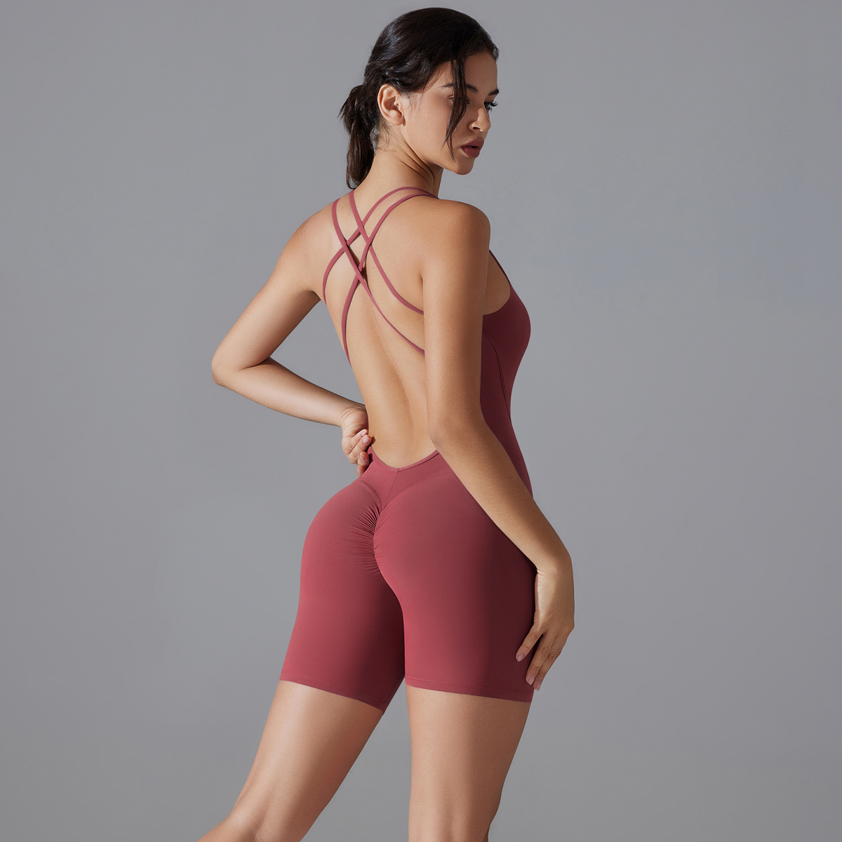 Yoga Set Sexy Backless Sporty  - Home Office Romance recension och pris