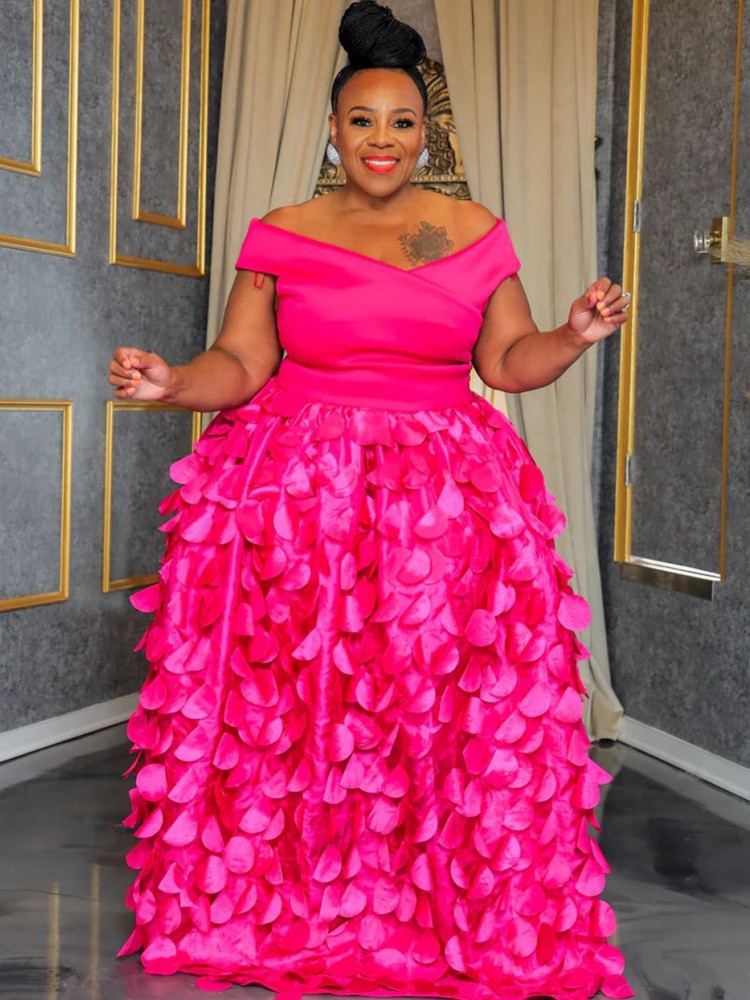 XL-5XL Plus Size Elegant Maxi  - Home Office Makeover recension och pris