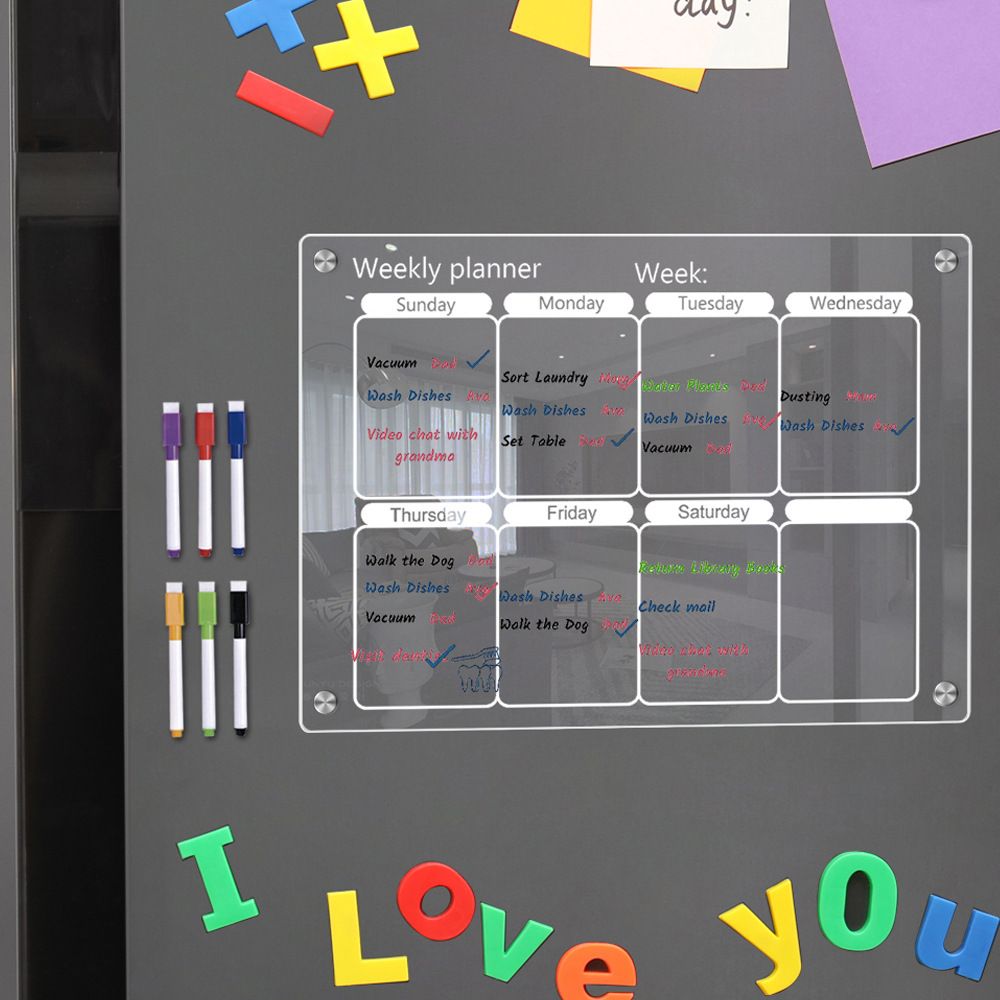 Fridge Magnet Calendar Board W - Letter Tray Desk recension och pris