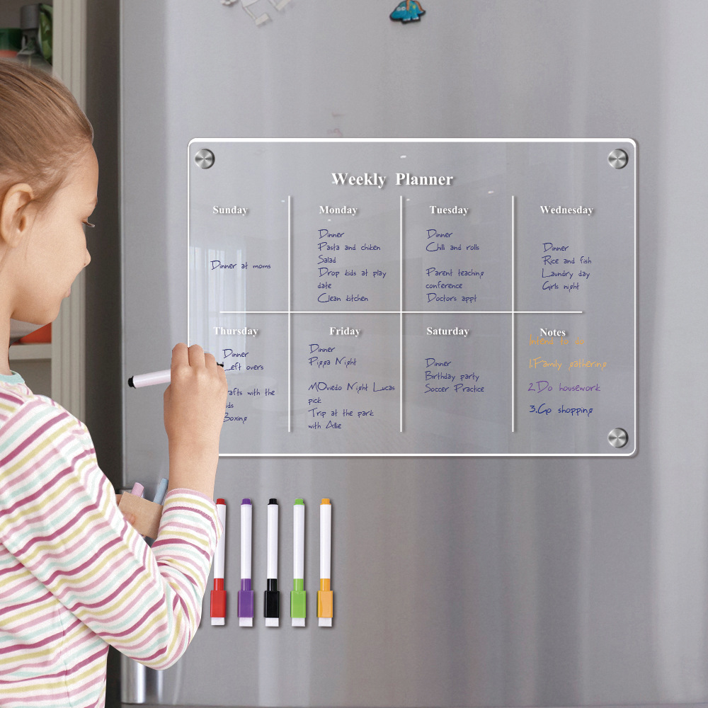 Fridge Magnet Calendar Board W - Letter Tray Desk recension och pris