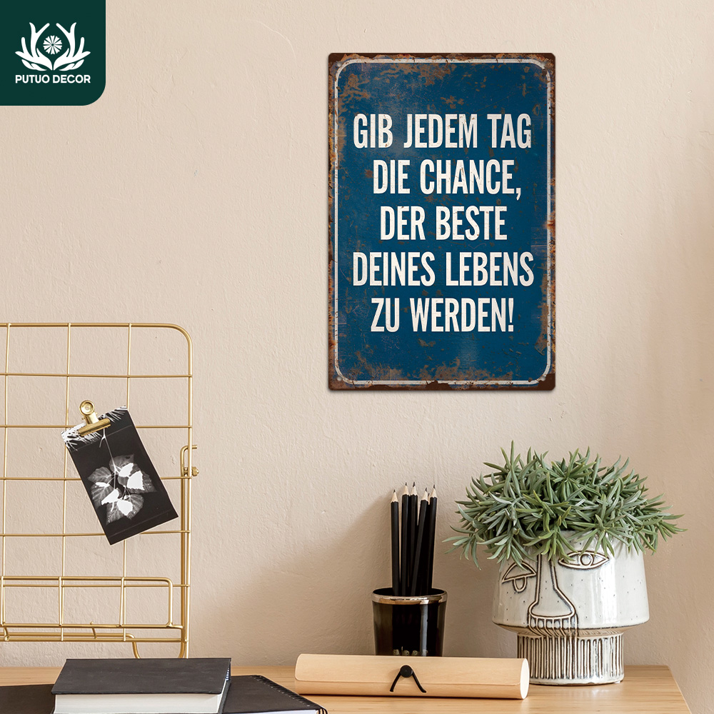 Putuo Decor 1pc German Funny S - Home Office Quotes recension och pris