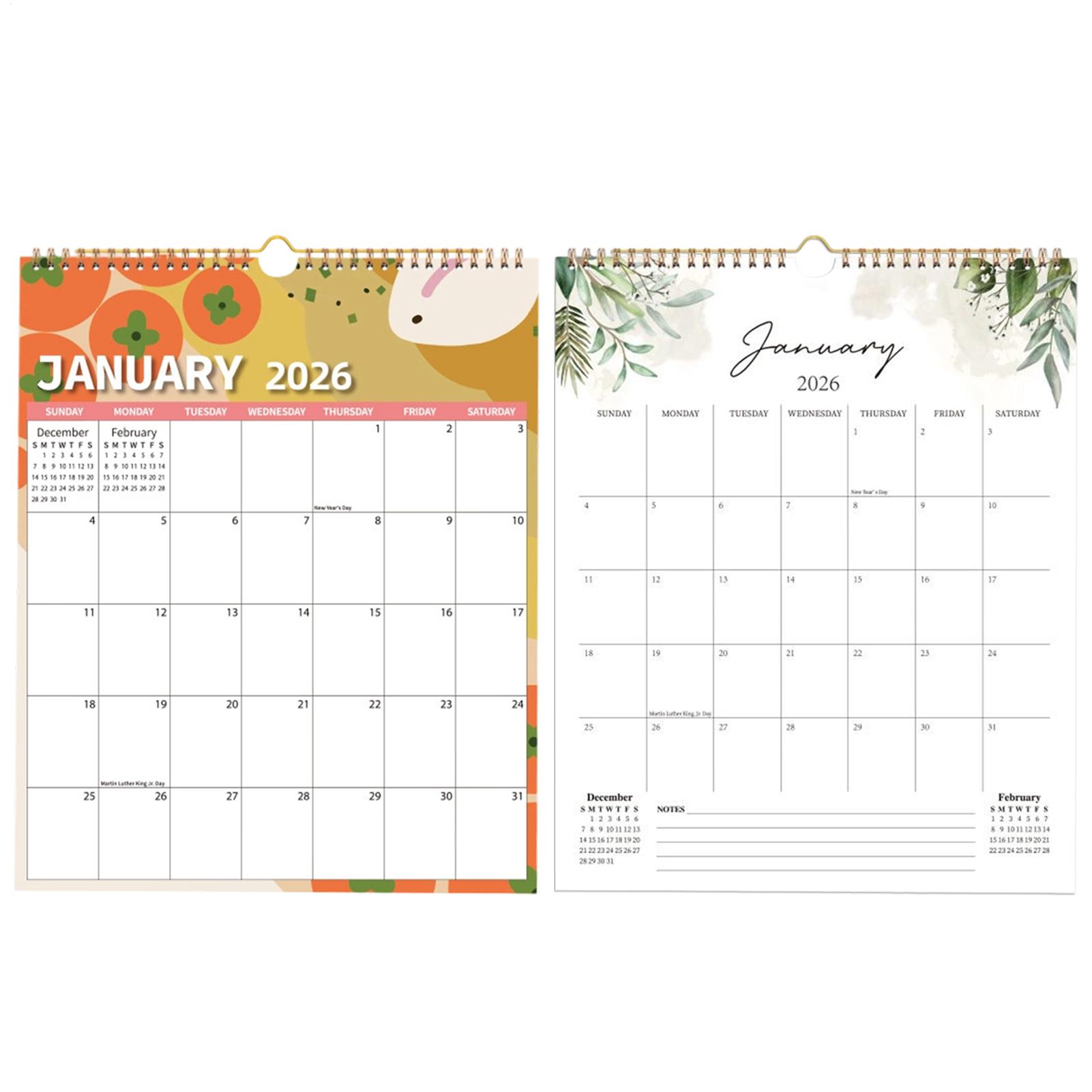2026 Calendar Thick Paper Week - Home Office Wallpaper recension och pris