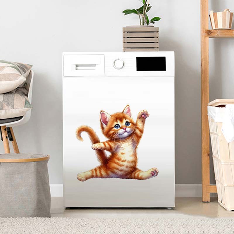 Yoga Cat  Wall Sticker Removab - Home Office Yoga Room recension och pris