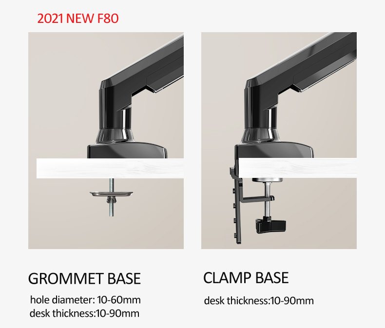 NEW NB F80 17-30' Desktop LED  - Monitor Arm Dual recension och pris