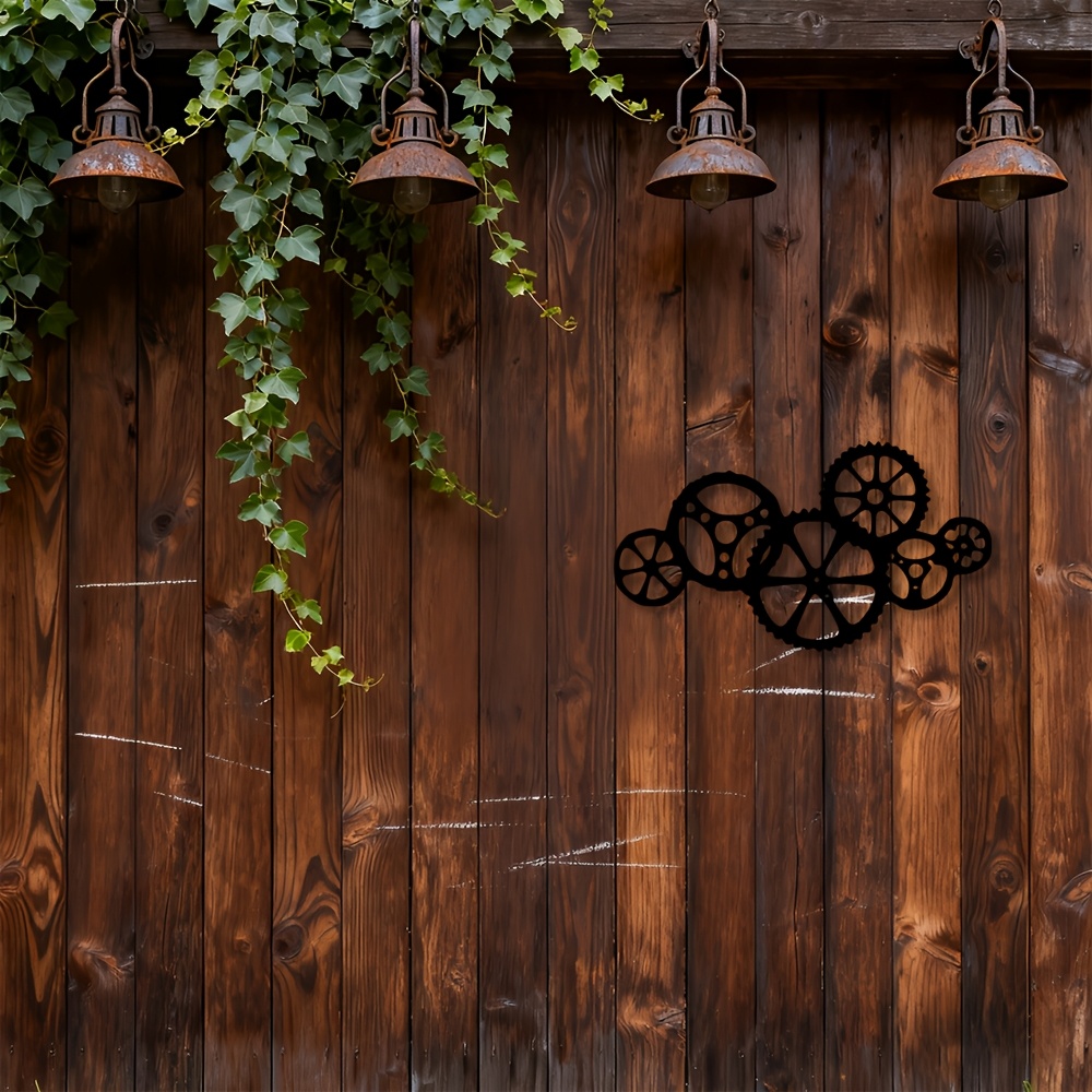 CIFBUY Iron Wall Art 2D Gear M - Home Office Industrial Style recension och pris