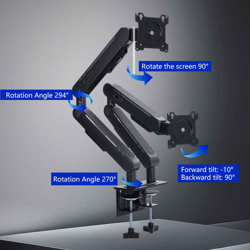 New Arrival Gas Spring Desk Mo - Monitor Arm Dual recension och pris