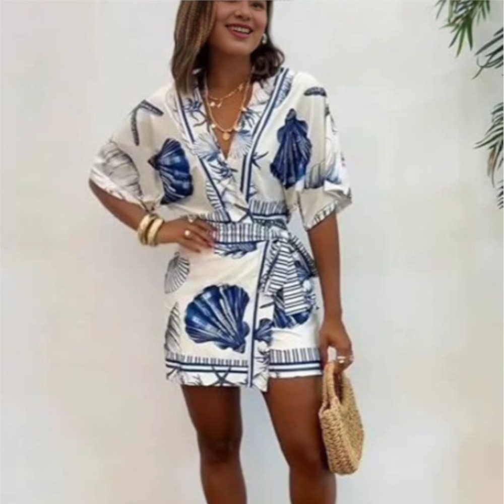 Fashion Printed Short Sleeve W - Home Office Romance recension och pris