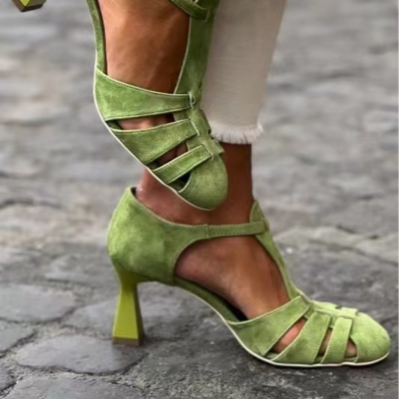 Women's Green Suede Kitten Hee - Home Office Makeover recension och pris