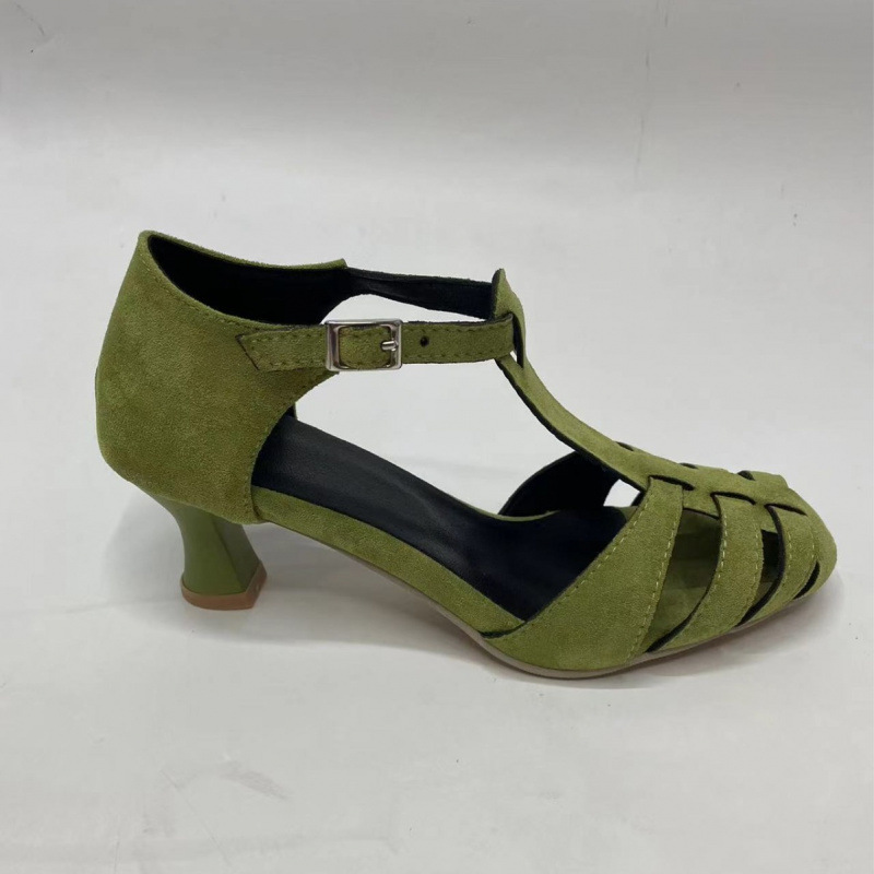 Women's Green Suede Kitten Hee - Home Office Makeover recension och pris