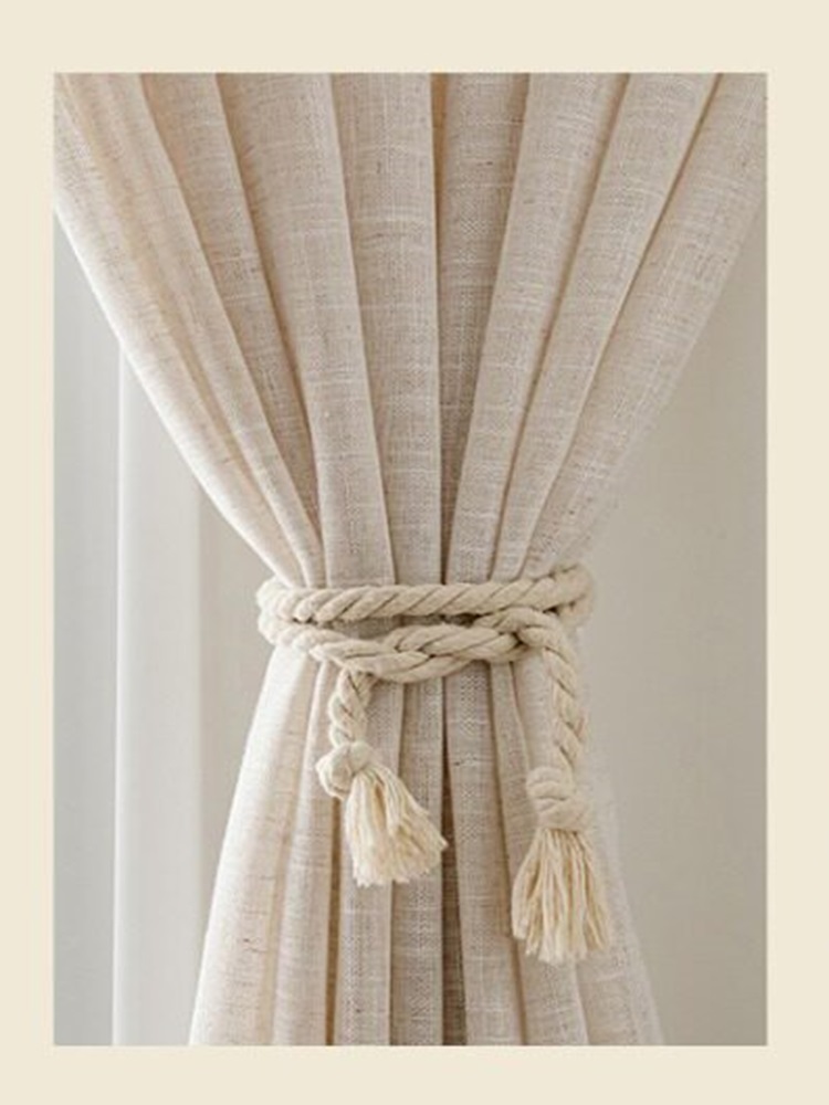 Japanese light beige cotton li - Home Office Yoga Room recension och pris