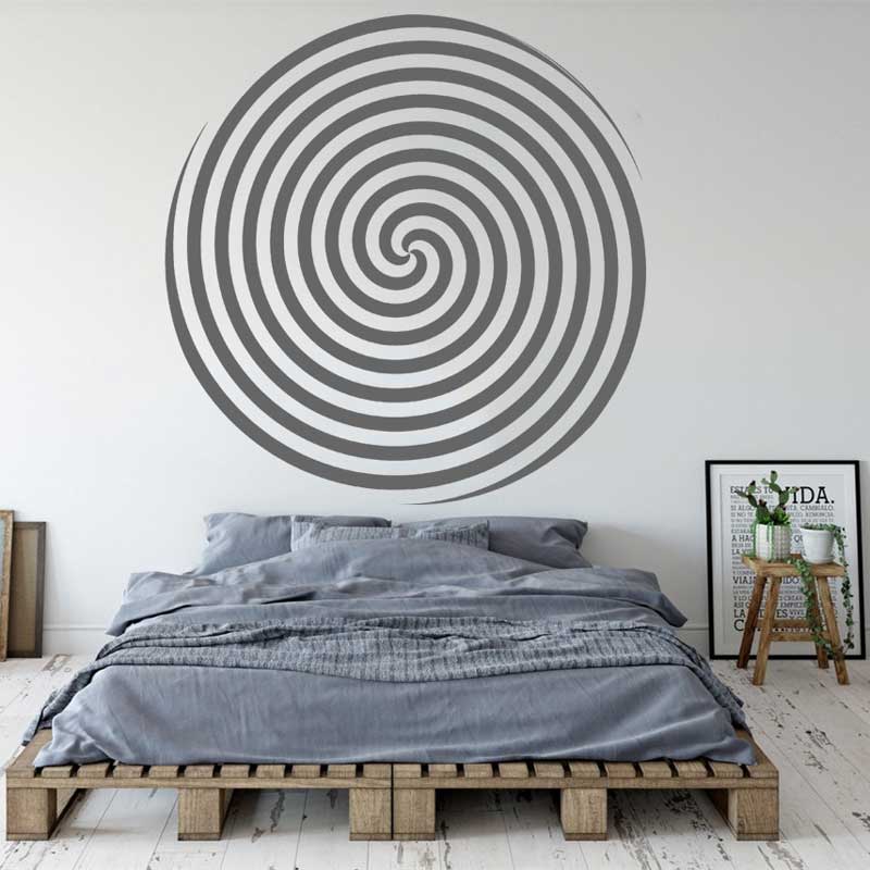 Circle Design Spiral Vision Wa - Home Office Wallpaper recension och pris