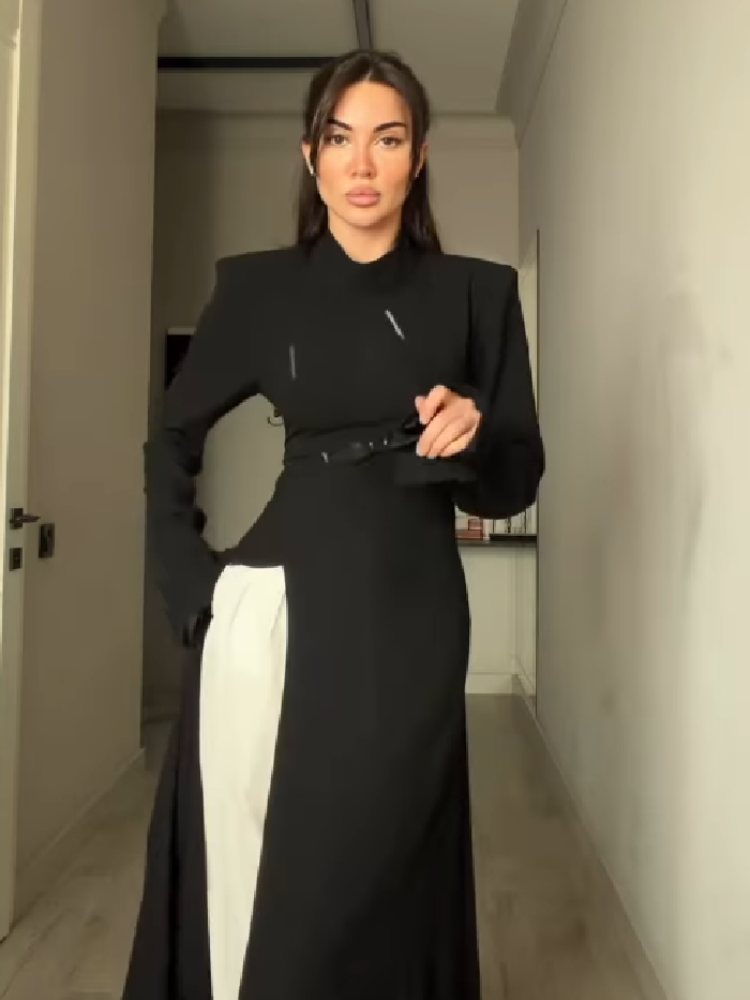Women's Elegant High Neck Long - Home Office Makeover recension och pris