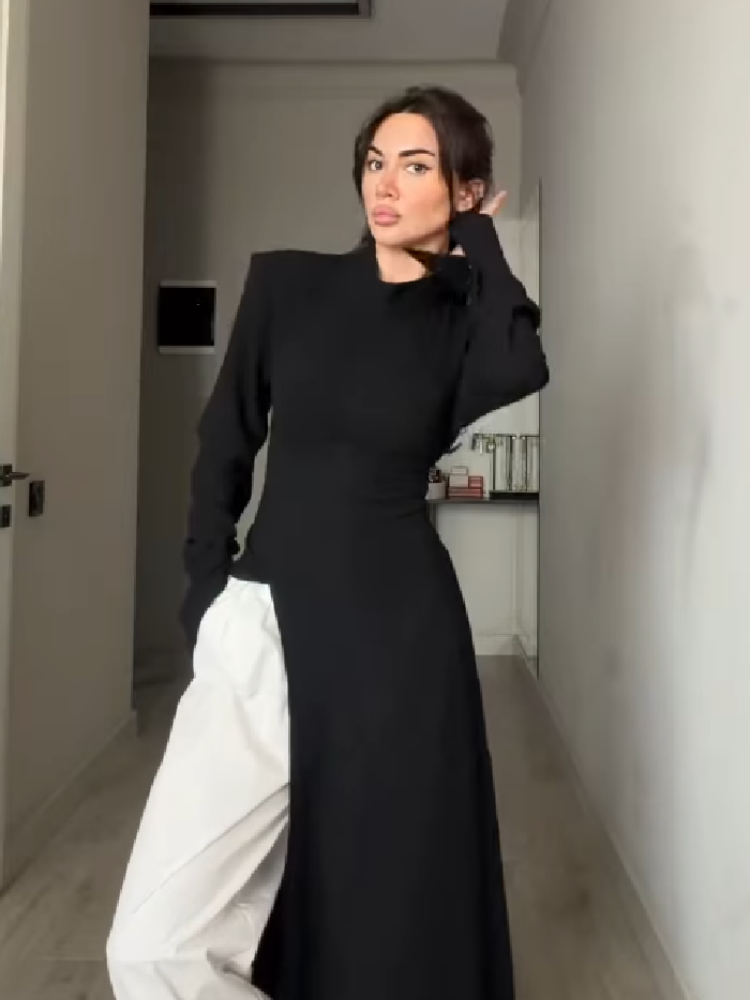 Women's Elegant High Neck Long - Home Office Makeover recension och pris