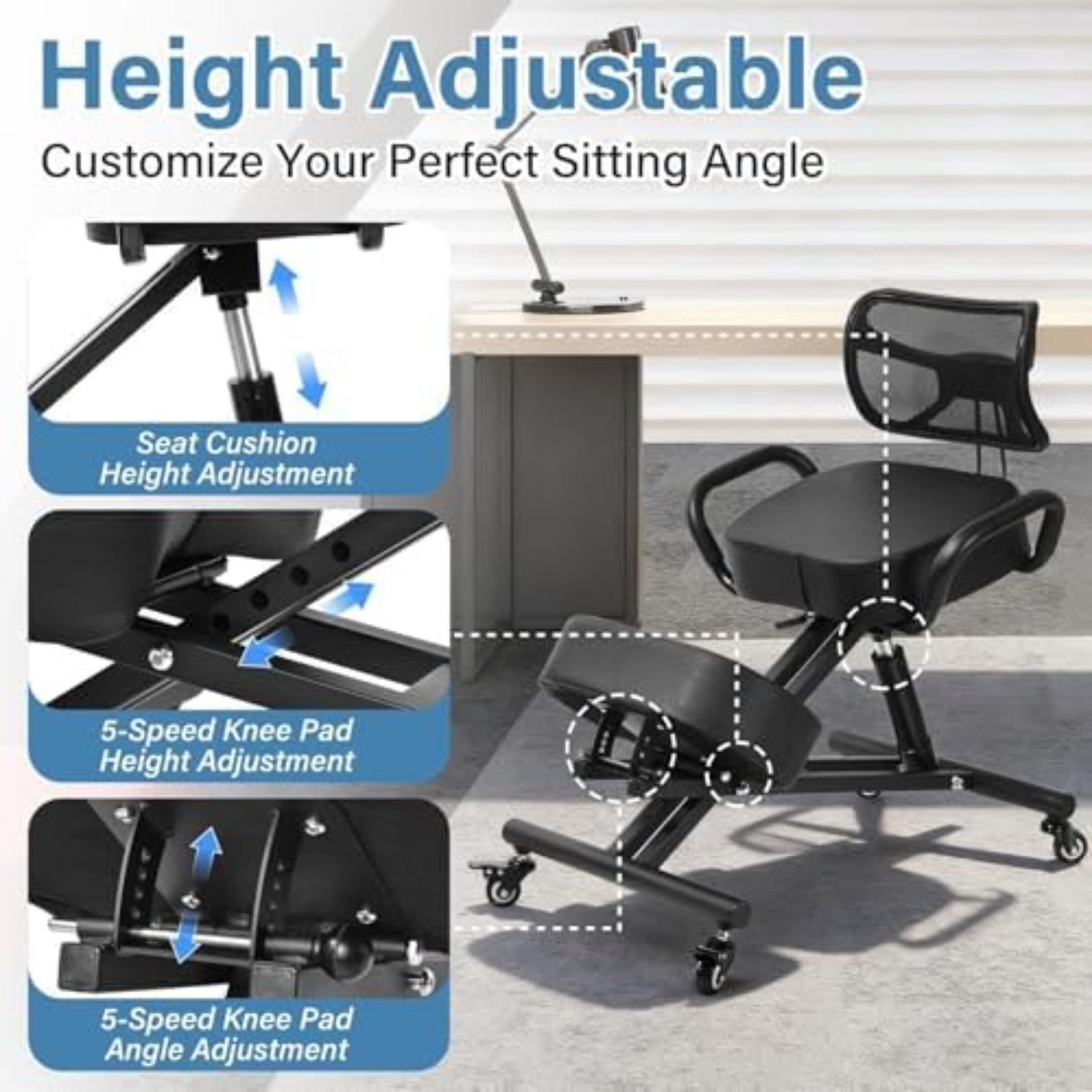 Ergonomic Kneeling Chair Adjus - Home Office Chair recension och pris
