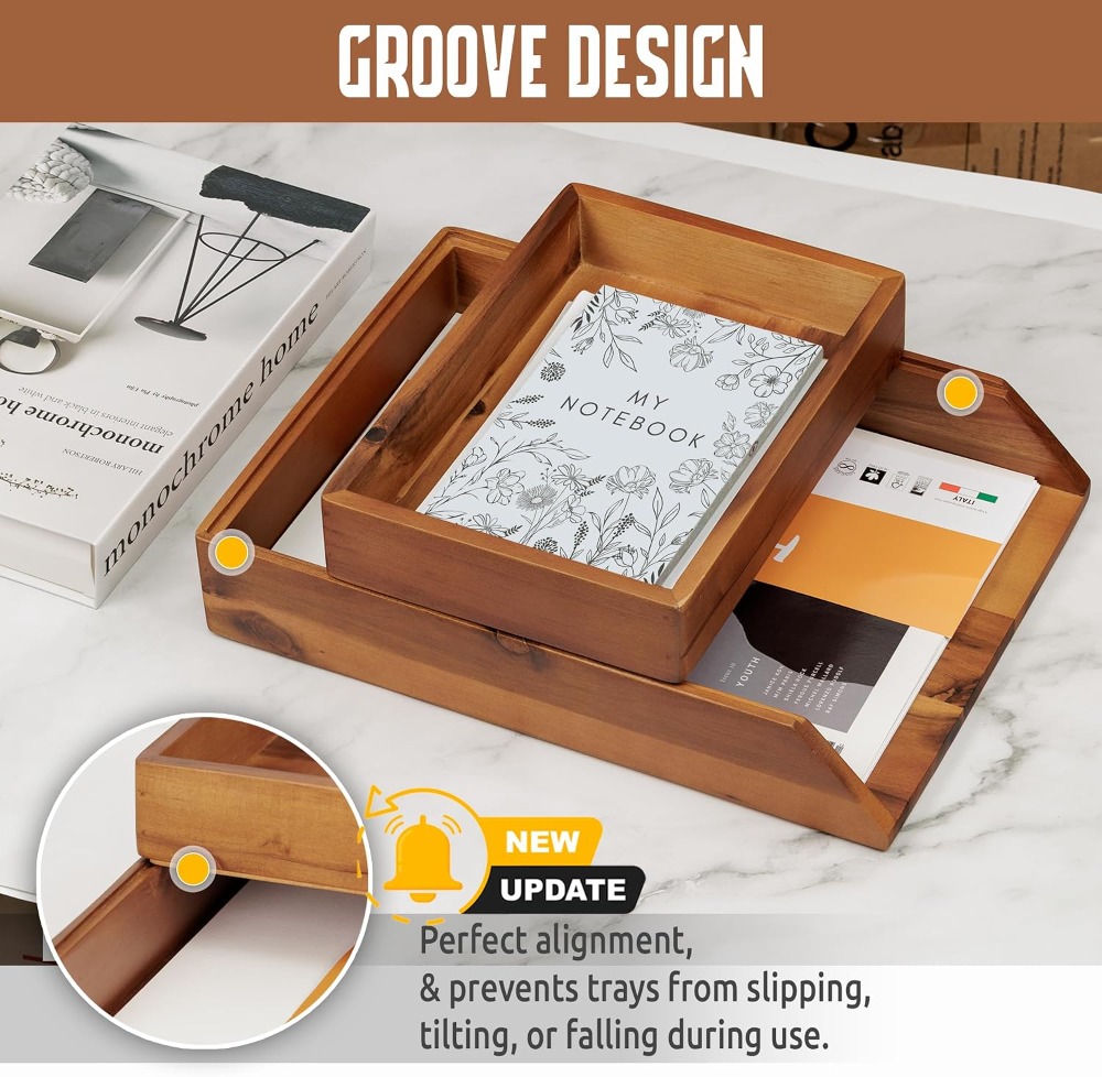 Desk Organizer Letter Tray Set - Letter Tray Desk recension och pris