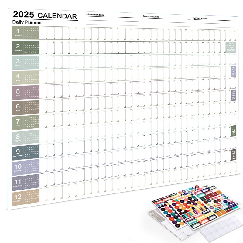 2026 2025 Wall Calendar Full Y - Home Office Wallpaper recension och pris