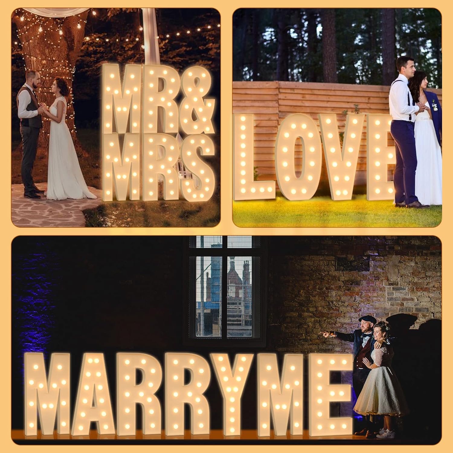 120CM DIY Marquee Letters Marq - Letter Tray Desk recension och pris