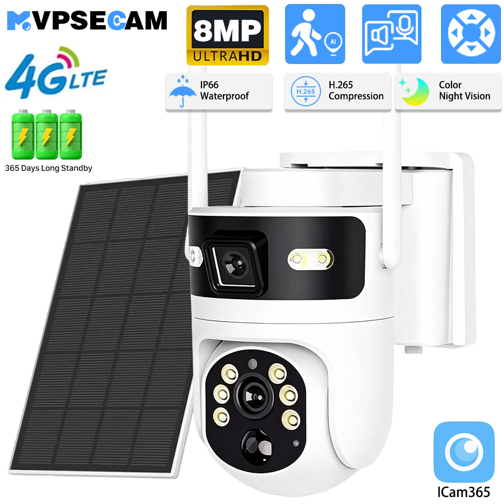 8MP 4K 4G SIM Card PTZ IP Came - Home Office Zoom recension och pris