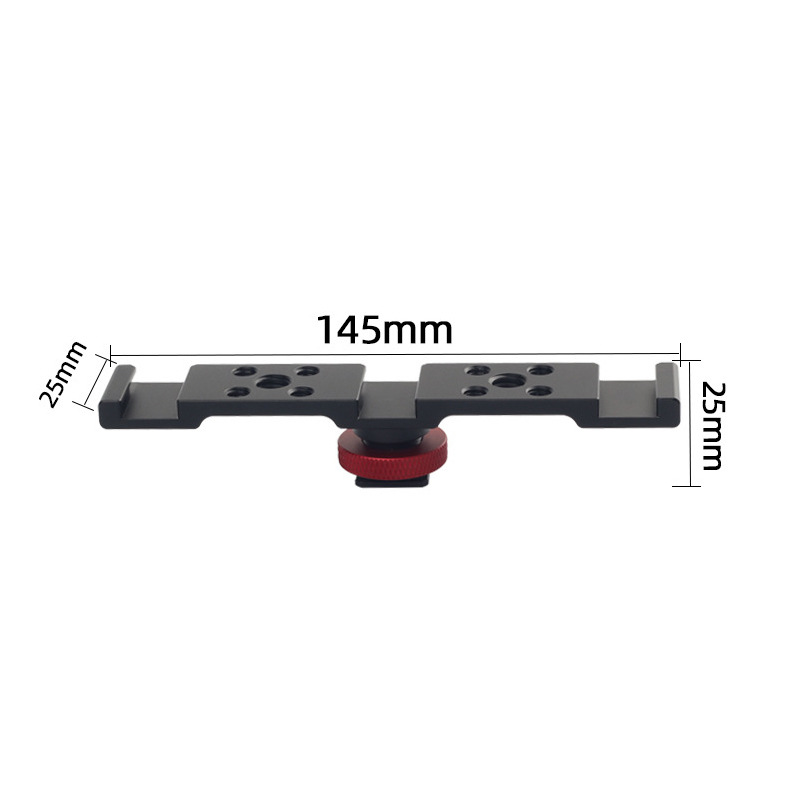 Aluminum Cold Shoe Mount Brack - Monitor Arm Dual recension och pris