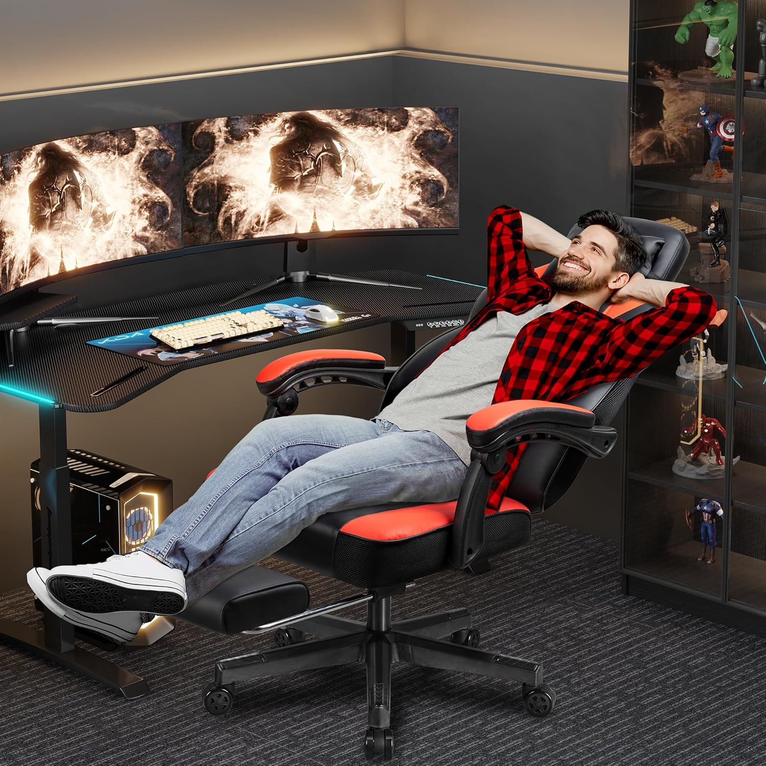 Gaming Chair with Footrest, Ma - Home Office Chair recension och pris