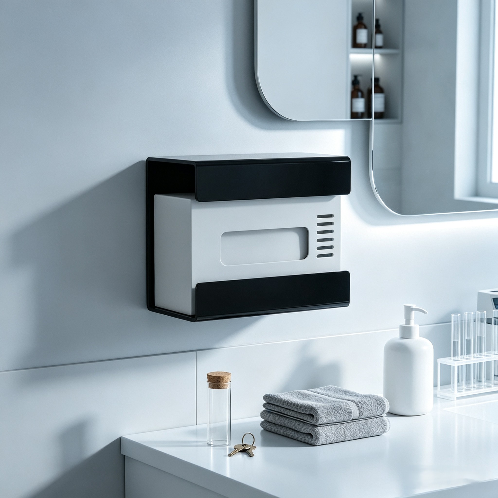 Clear Wall Mount Wipe Dispense - Home Office Wallpaper recension och pris