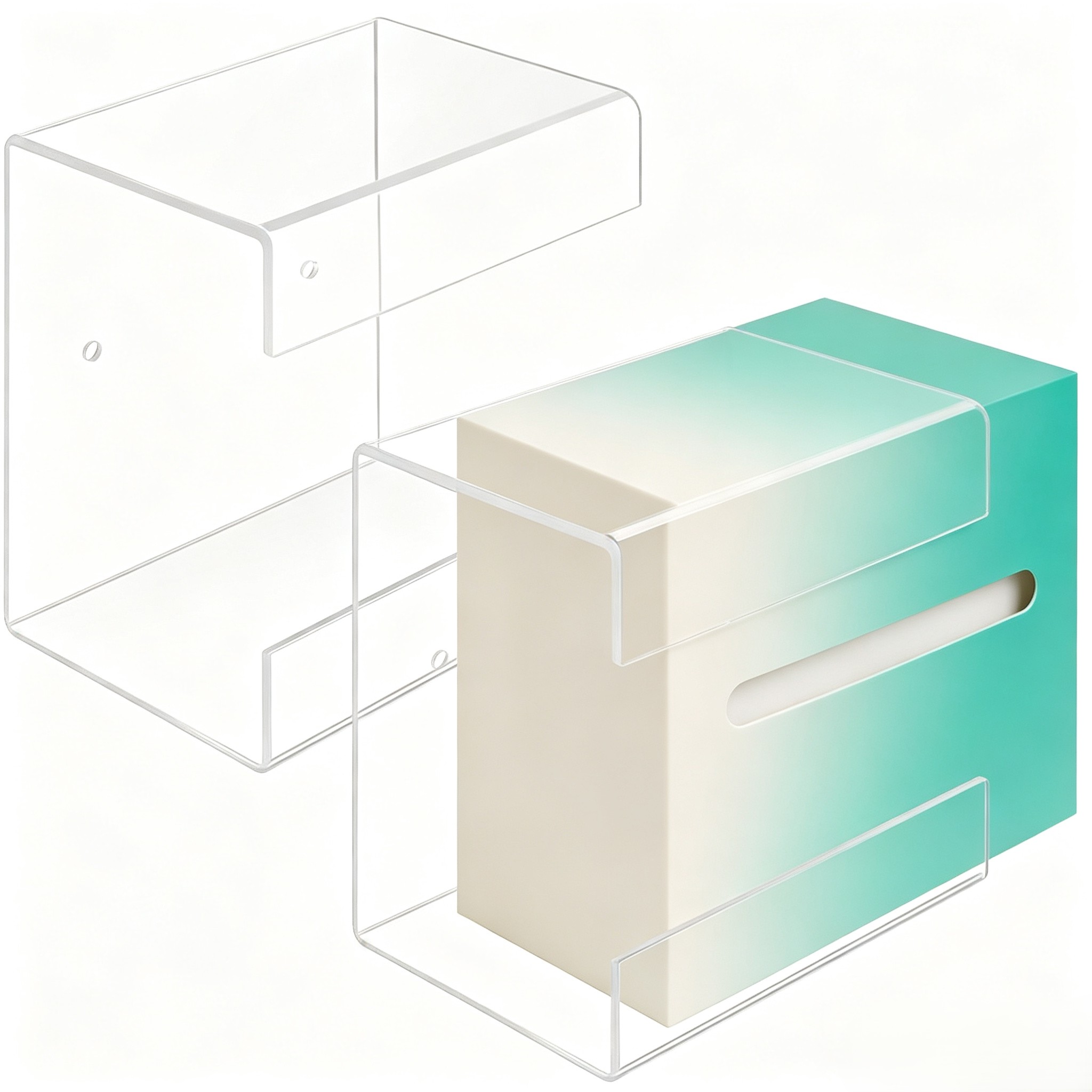 Clear Wall Mount Wipe Dispense - Home Office Wallpaper recension och pris