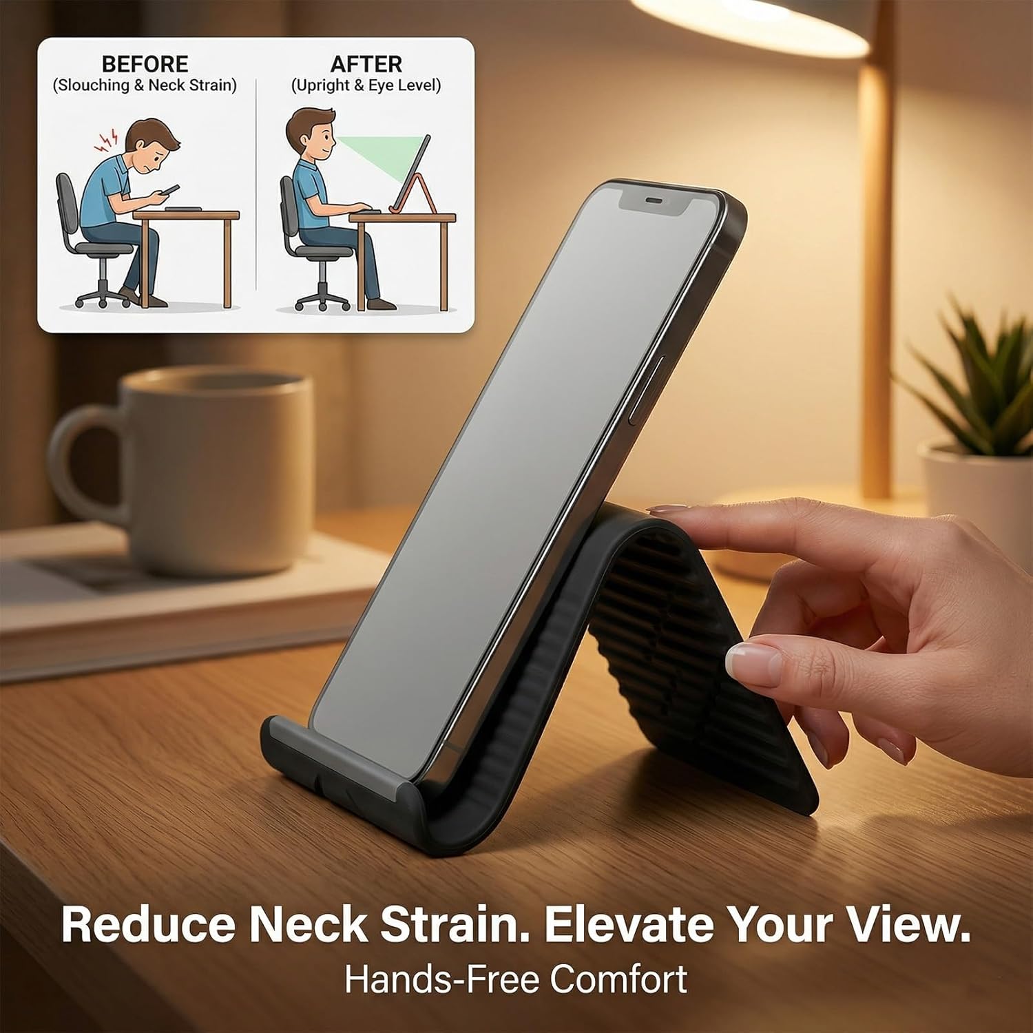 Flexible Foldable Silicone Pho - Home Office Desk recension och pris