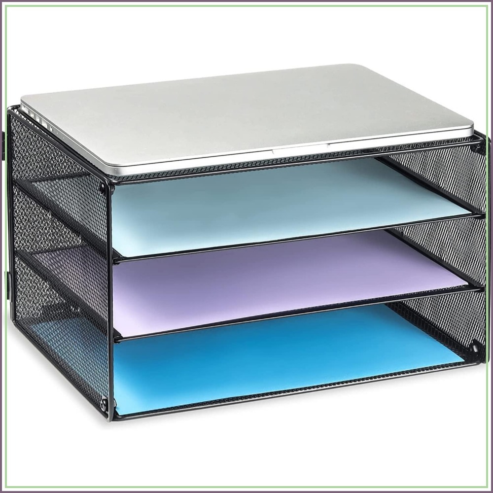 3-Tier Mesh Letter Tray for De - Letter Tray Desk recension och pris