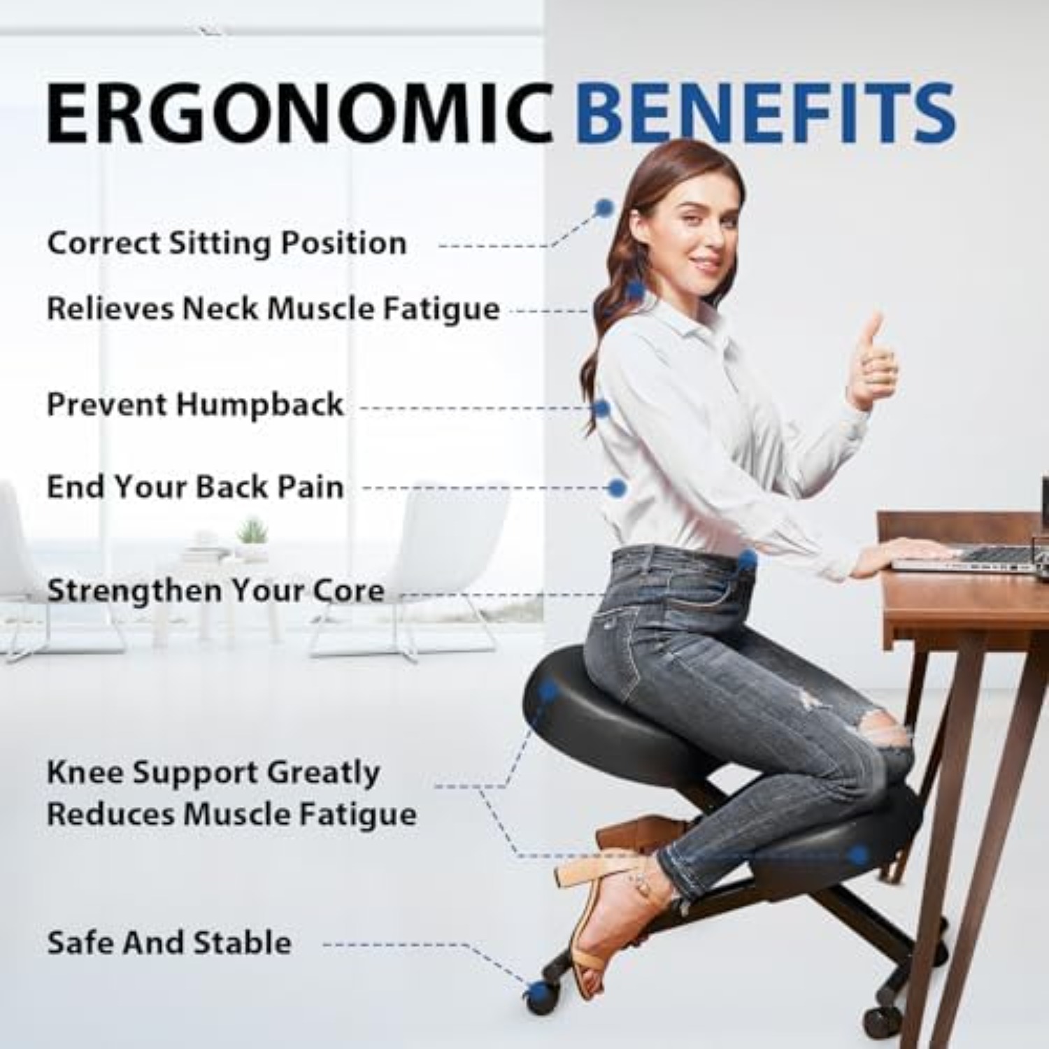 Ergonomic Kneeling Chair, Medi - Home Office Chair recension och pris