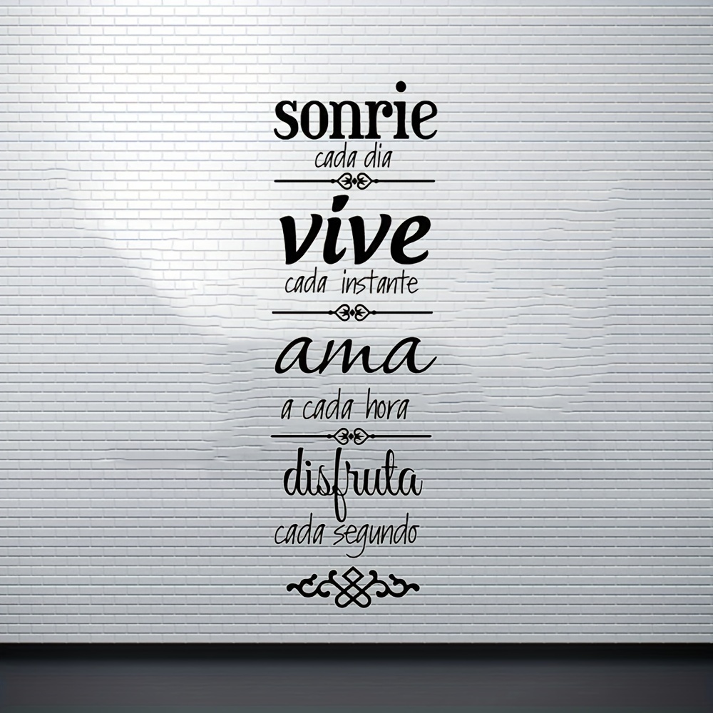 1pc Spanish Quotes Phrase Wall - Home Office Quotes recension och pris