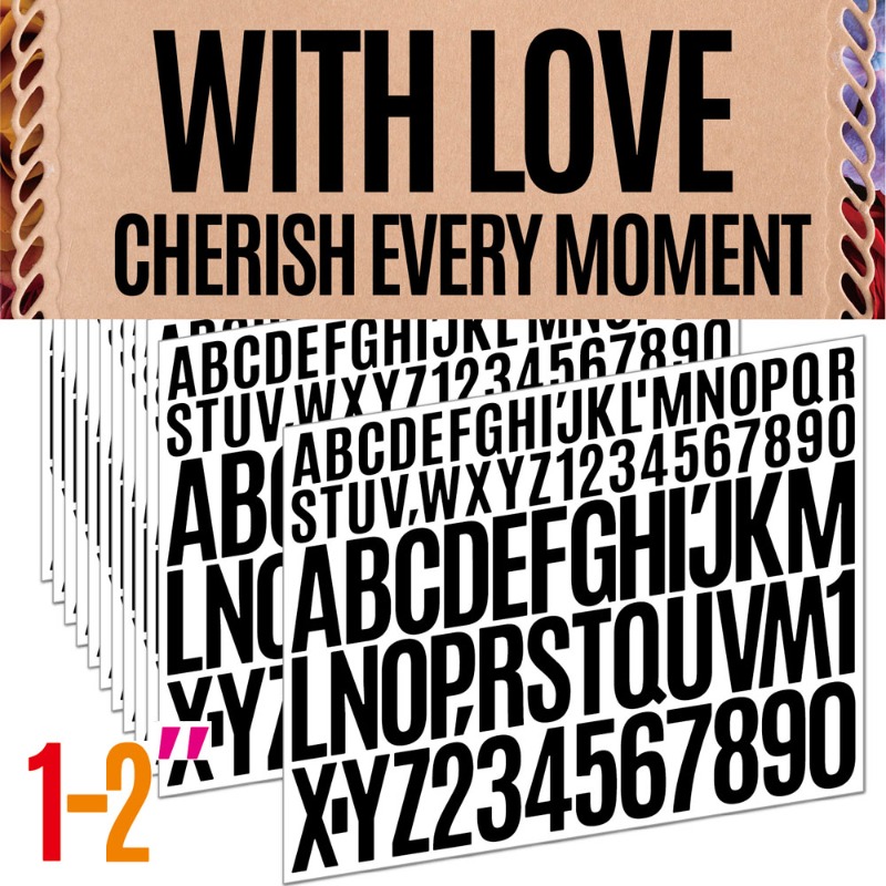 1+2 Inch Mixed Alphabet Number - Letter Tray Desk recension och pris