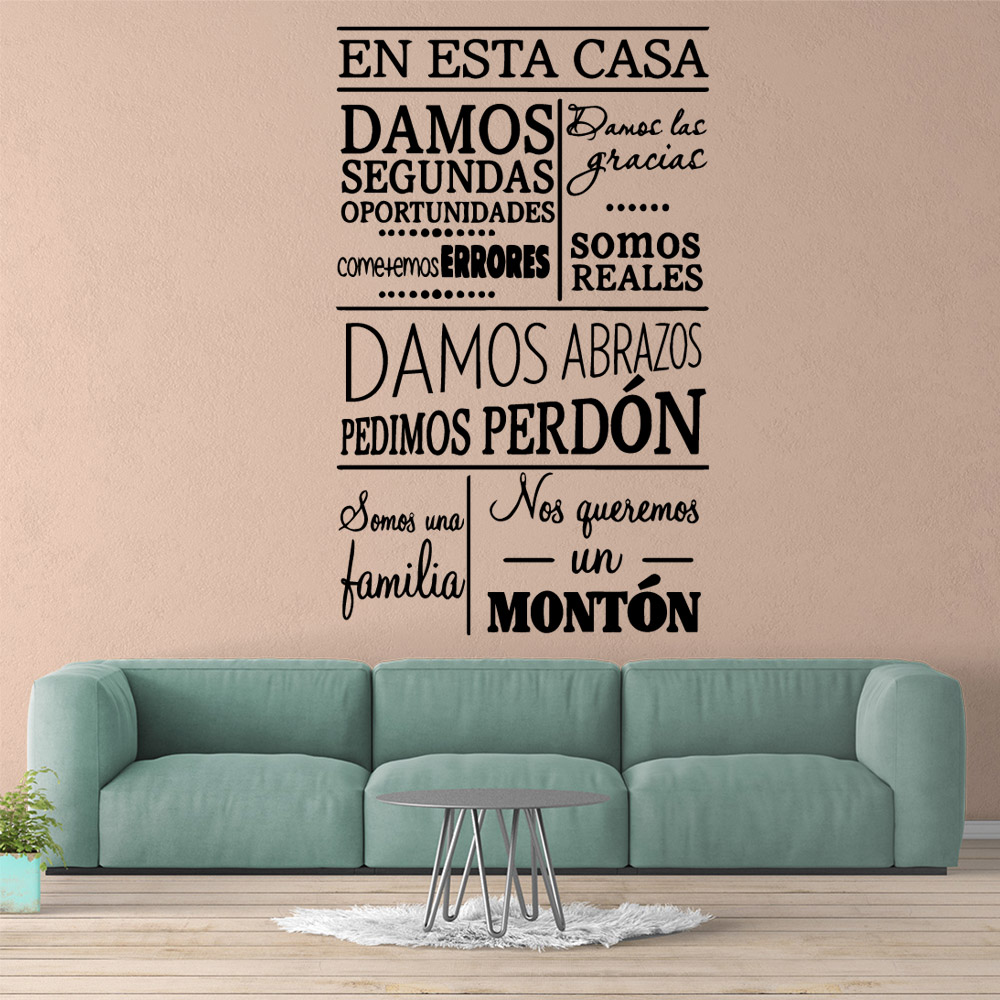 1 pc Spanish Motivational text - Home Office Wallpaper recension och pris