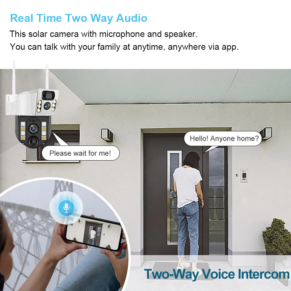 WiFi/4G Solar Camera IP CCTV S - Home Office Zoom recension och pris