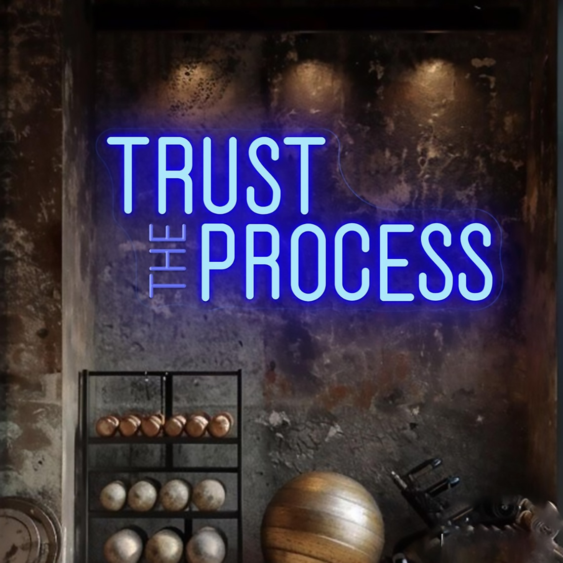 Trust The Process Neon Sign, C - Home Office Quotes recension och pris